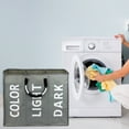 thumbnail image 4 of Neinkie Large Laundry Basket Collapsible Laundry Bag, Foldable Laundry Hamper, Folding Washing Bin, 4 of 8