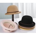 thumbnail image 5 of ZhangBaoLin Straw Sun Hat Women Chic UV Protection Rolled Edge Small Hat Summer Travel Beach Hat, 5 of 6