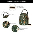 thumbnail image 4 of FORMRS Crossbody Bag for Women Quilted Travel Shoulder Cell Phone Purse with Chain Strap Handbag, Orange Flowers, 4 of 7