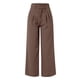 thumbnail image 5 of Pantalones de vestir de cintura alta y pierna ancha para mujer - Pantalones de trabajo con pliegues, elástico en la parte trasera y bolsillos laterales, 5 of 5