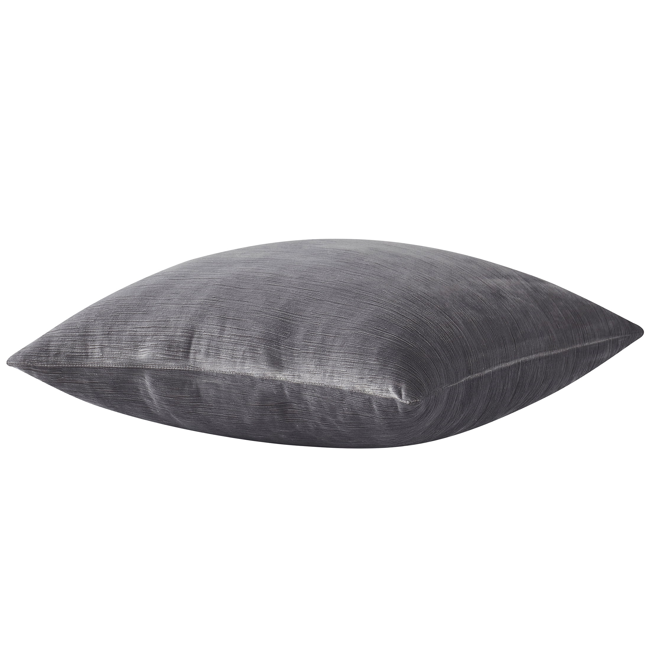 Mainstays 18" x 18" Grey Textured Velvet Polyester Decorative Pillow