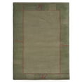 thumbnail image 2 of RUGSOTIC CARPETS HAND KNOTTED WOOL AREA RUGS - 6'7''x9'10'', Rectangle, Light Green, Contemporary Modern Design, High Pile Thick Handmade Anti Skid Area Rugs for Living Room, Bed Room (T00206), 2 of 6