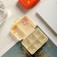 thumbnail image 5 of Travel Pill Organizer, 8 Compartments Portable Pill Case, Daily Pill Box to Hold Vitamins, Small Pill Container for Pocket Purse Medicine Organizer（White）, 5 of 7