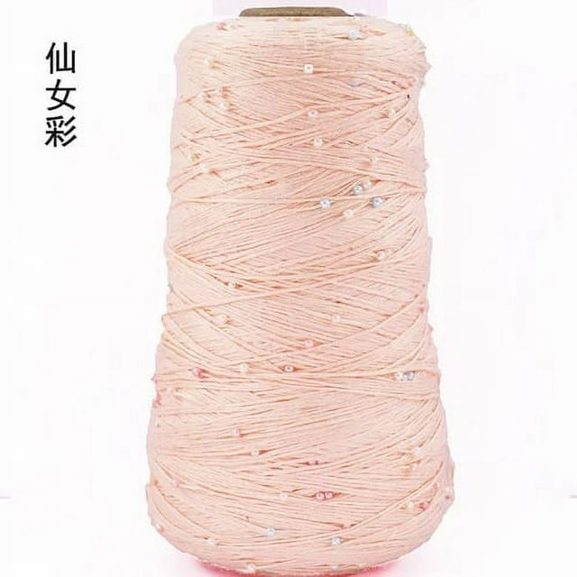 350g Pearl Mercerized Cotton Yarn Hand-knitted Cotton Pearl Lace Line Fine Crochet Thread Bead Thread Diy Hand-braided Thread