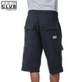 thumbnail image 4 of Pro Club Men's Fleece Cargo Shorts Pants Navy-2XL, 4 of 4