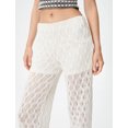 thumbnail image 5 of Flare Leg Ajore Lined Crochet Trousers, 5 of 6