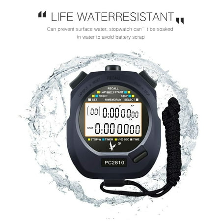 running watch with stopwatch