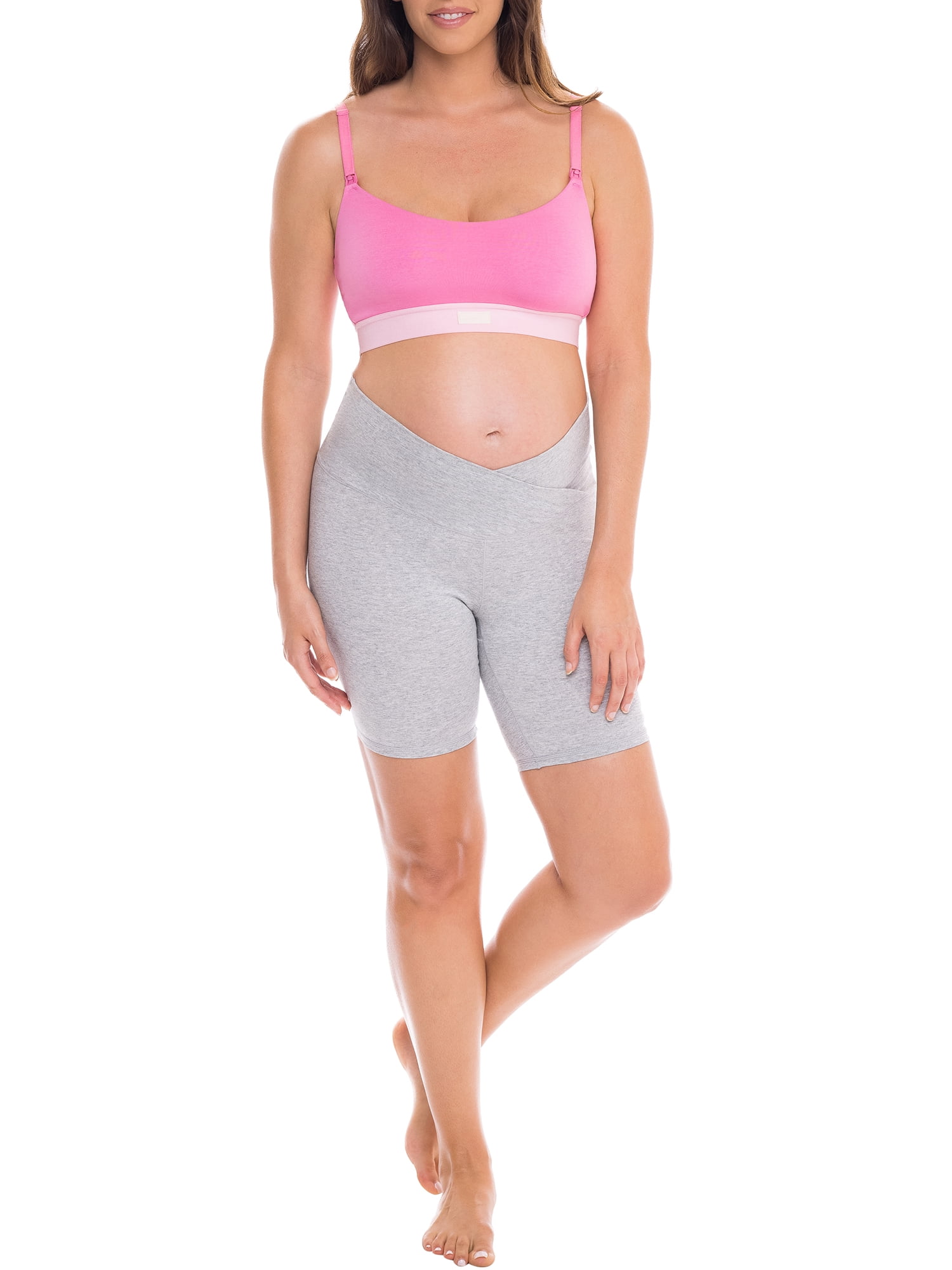 Kindly Yours Women's Cotton Spandex Maternity Nursing Wire-Free Bralette, Sizes S to XXXL