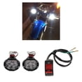 thumbnail image 1 of Faro de luz de motocicleta shamjiam Paquete de 2 DC 9V-85V 6000K 6 LED, 1 of 8
