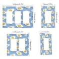 thumbnail image 2 of Yayeee Rocker Switch Wall Plate 1-Gang 4.6"x2.9" Home Decorative Outlet Cover, Playful Fried Eggs, 2 of 6