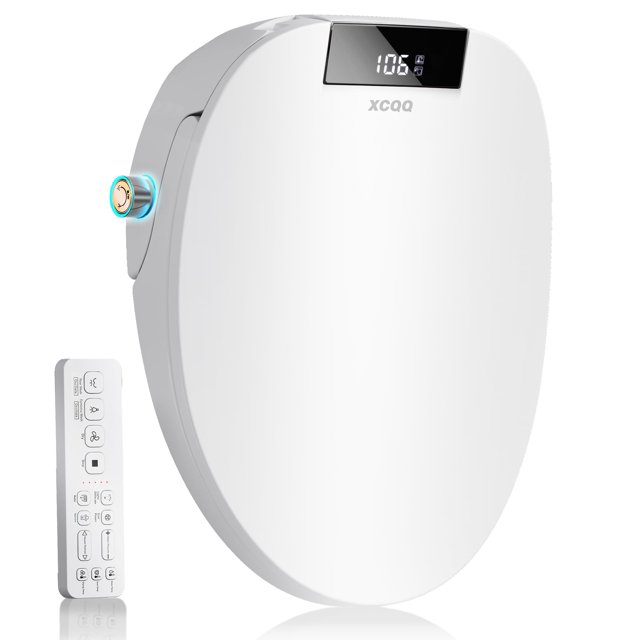 Asiento de inodoro eléctrico para bidé XCQQ con control remoto y asiento con calefacción