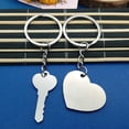 thumbnail image 2 of 1Set Key Chain Rings, Heart Keychain, Matching Couple Gift for Boyfriend Girlfriend, Matching Keychains Best Friend Couples Gifts, Anniversary Birthday Gift for Him Her Girlfriend Boyfriend, Red, 2 of 7