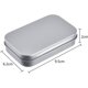 thumbnail image 2 of Juego de 3 cajas rectangulares de metal plateado con bisagras vacías Cajas de almacenamiento Mini caja portátil Caja de almacenamiento pequeña esquí esquí Gafas de esquí, 2 of 5