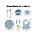 thumbnail image 2 of Baberos De Silicona Antideslizante Platos Para Bebe 12pcs multicolor, 2 of 5