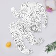 thumbnail image 2 of Toddler Kids Girls Sweatpants Set 2 Piece Sketch Coloring DIY Hand Drawn Hoodie Set Unisex Sweatshirt And Pants Outfit Casual Outfits Set 2-3 Years, 2 of 4