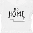 thumbnail image 4 of Inktastic It's Home- State of Nebraska Outline Distressed Text Girls Baby Dress, 4 of 5