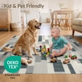 thumbnail image 4 of ODIKA 2'x3' Ultra-Soft Accent Mat, Large Abstract Bound Mosaic Contemporary Minimalist None Washable, Bare feet friendly, Easy Care Indoor rug for Bedside, Footrest, 4 of 7