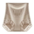 thumbnail image 2 of REORIAFEE Womens Briefs Underwear High Waist Lace Briefs Strech Breathable Panties Soft Comfy Underpants Lingerie Coffee XL, 2 of 3