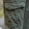 thumbnail image 4 of ameIAEA Cargo Pants for Men Elastic Waist Outdoor Hiking Pants Drawstring Sweatpant with Multi Pockets, 4 of 7