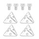 thumbnail image 1 of 4 Sets Cabinet Shelf Acrylic Transparent Brackets Cabinets Corner Brace Acrylic Angled Brackets Right Angle L Bracket, 1 of 4