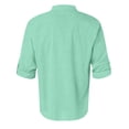 thumbnail image 5 of Toddler Boy Shirts Boys Henley Loose Fit Short Sleeve Shirt Solid Mandarin Collar Lightweight Casual Top Kids Mint Green 10 Years-11 Years, 5 of 5