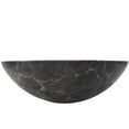 thumbnail image 2 of Novatto NOSV-CMBN Coffee Marble Natural Stone Vessel Sink with Brushed Nickel Umbrella Drain, 2 of 4