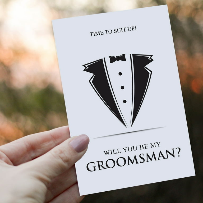 Koyal Wholesale Groomsmen Proposal Cards with Envelopes, Set of 16 Time To Suit Up Will You Be My Groomsman? - Walmart.com koyal-wholesale-groomsmen-proposal-cards-with-envelopes-set-of-16-time-to-suit-up-will-you-be-my-groomsman-walmart-com