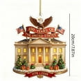 thumbnail image 3 of BSJJY 2026 USA 250th Anniversary Christmas Ornament, Acrylic Commemorative Decor 1776-2026, Collectible Gift for Holiday Party and Milestone Historical Event, 7.9IN (H), 3 of 5