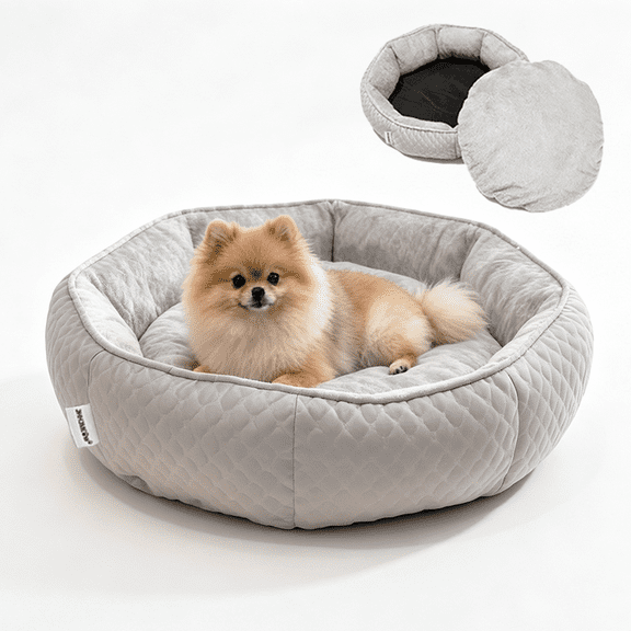 24.8" Washable Cat Bed,Reversible Cushion Dog Bed, Non Slip Bottom Pet Sleeping Mat for Small Dogs and Cats, Indoor Daily Use