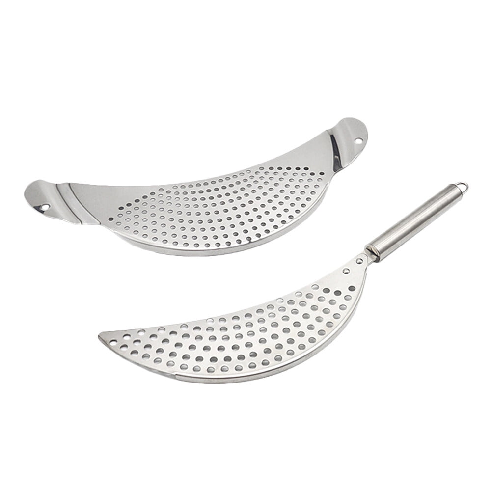 2pcs Pot Strainer Moon Shaped Pot Strainer Portable Pasta Drainer with