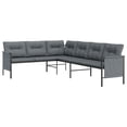 thumbnail image 2 of vidaXL 2 Piece Garden Dining Set Anthracite Steel, 2 of 5