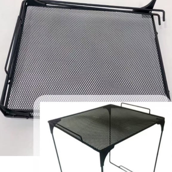 Metal Stackable Storage Locker Shelf Durable Organizer Rack for School and Office Black