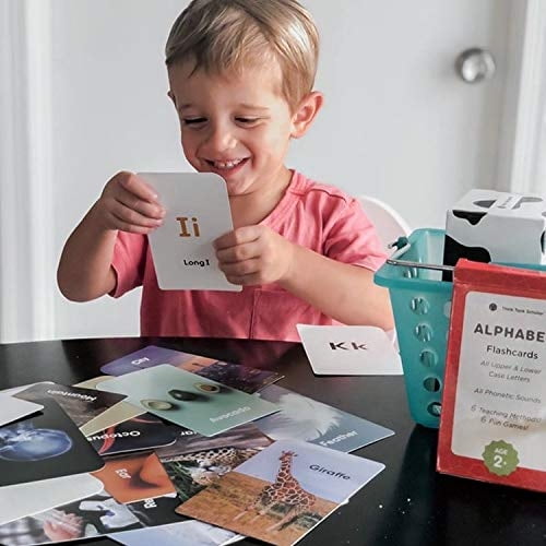 Think Tank Scholar Alphabet Flash Cards (ABC) por 2-4 años - Aprendizaje de sonidos fonéti Think Tank Scholar Think Tank Scholar