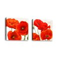 thumbnail image 1 of Set of 2 - Poppies II - Contemporary Fine Art Giclee on Canvas Gallery Wrap - wall décor - Art painting - 24 x 24 Inch - Ready to Hang, 1 of 2