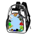 thumbnail image 2 of Sprunki Stylish Mesh & Transparent Clear Backpack – Trendy, Durable & Lightweight for School, Work Or Travel, 2 of 7