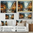 thumbnail image 4 of Designart "Romantic Moments in Paris II" Cityscapes Framed Wall Art Decor - Industrial Orange Paris Bedroom Framed Canvas Wall Art, 4 of 6