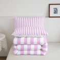 thumbnail image 5 of Erosebridal Geometric Stripes Pattern Full Size Comforter Sets,Minimalist Lines Bedding Comforter Set,Colorful Stars Reversible,3 Pieces,1 Comforter and 2 Pillowcases, 5 of 7
