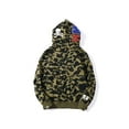thumbnail image 2 of BAPE Shark Cotton Hoodie Street Fashion Camouflage Double Hooded Jacket,starry sky silver, 2 of 6
