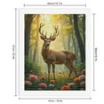 thumbnail image 2 of Paint by Numbers Kit for Adults, Deer Floral Forest Sunrise Meadows Paint by Numbers, Easy Paint by Numbers Kit for Adults Beginner, DIY Adult Paint by Number Kits on Canvas, 12x16in Home Decor, 2 of 7