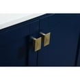 thumbnail image 5 of 30 inch single bathroom vanity in blue with backsplash, 5 of 15