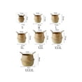 thumbnail image 2 of Seagrass Working Rattan Wicker Storage Basket Planting Folding Flower Pot Laundry Basket Home Garden Belly Flower Pot Decoration, 2 of 5