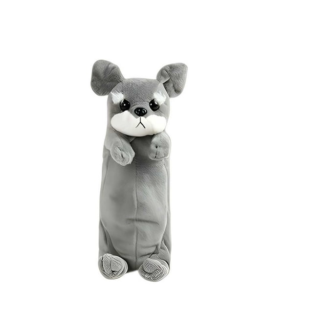 Youkk Pencil Case Animal Pattern School Stationery Pen Storage Bag Dormitory Gray