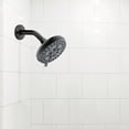 thumbnail image 3 of Design House Modern 7" 6-Function Shower Head with Eco-Drip Shower Setting, Matte Black, 3 of 11