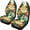 Tree Frog Jungle Pattern, variant on XYZCANDO Stylish 2-Piece Front Car Seat Covers with Sunflower Aztec Pattern - Breathable Durable Vehicle Interior Decor
