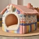 thumbnail image 1 of Foldable Dog House Pet Cat Bed Winter Dog Villa Sleep Kennel Removable Nest Warm Enclosed Cave Sofa Pet Supply лежанка ShopWise Round, 1 of 30