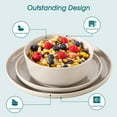 thumbnail image 5 of Malacasa 18 Pcs Dinnerware Sets, Stoneware Plates and Bowls Set, Tableware Dishwasher Microwave Safe, Serves for 6 People, Grey, 5 of 10