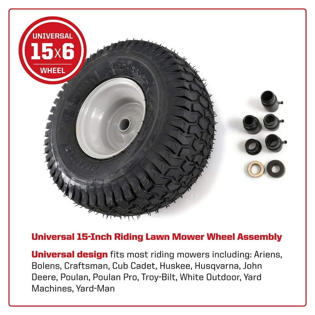 Riding lawn mower front wheels sale