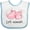 White/Blue, variant on Inktastic Let's Relaxolotl with Sleeping Axolotls Boys or Girls Baby Bib