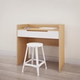 thumbnail image 2 of Nexera Kabane Vanity Table with Flip Top, White and Natural Maple, 2 of 7