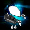 thumbnail image 3 of Rearview Mirror,1 Pair Universal Motorcycle Motorcycle Rear View Mirrors Scooter Aluminum Flame Pattern Side Rear View Mirrors for Motorcycle, 3 of 8
